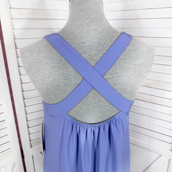 Athleta Arrival Cross Back Strap Maxi Dress Lilac Purple Small Tall Athleisure - Picture 7 of 14